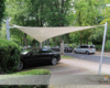 Saison-Sonnensegel als Carport