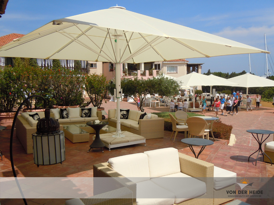 Windstabiler Profi-Großschirm Bahama Jumbrella XL 6x6m