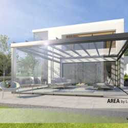 AREA-exclusiv mit Schiebeelementen Sommergarten (Kaltwintergarten) AREA-exlusiv mit Glasschiebelementen