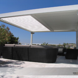 Doppel-Lamellendach Doppeltes Lamellendach auf nur 4 Stützen