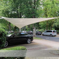 Carport-Saisonsegel weiß in Norddeutschland Carportsegel als Schutz vor dem Dreck von Linden
