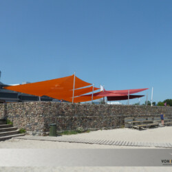 Sonnensegel am Ostseebad Damp 5 Sonnensegel auf der Sonnenterrasse im Ostseebad Damp am Vin's Diner