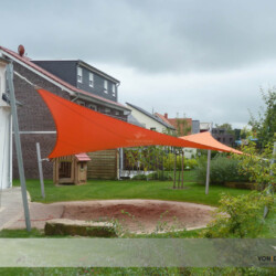 Kita-Sonnensegel Hypar-Saisonsegel über Sandkiste