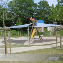 Rollbare Sonnensegel Soliday-A Rollbare Sonnensegel Soliday-A in Sandkiste einer Kita