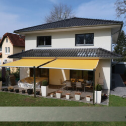Shadeone-Markisen-Sonnensegel Markisen-Segel SHADESIGN INOX Doppelanlage