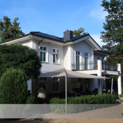 Sonnensegel an repräsentativer Villa Sonnensegel an Villa in Wohltorf: Schick und nützlich
