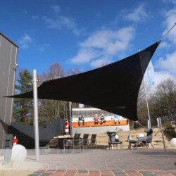 Saisonsegel in anthrazit Saisonsegel in Hyparform beim Strandkorbprofi in Buxtehude