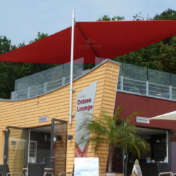 Sonnensegel Strandkiste Neustadt in Holstein Sonnensegel auf Dachterrasse am Restaurant "Strandkiste" (früher Ostseelounge) Neustadt Ostsee