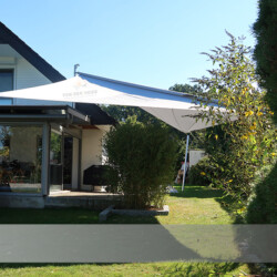 Wintergartenbeschattung mit Sonnensegel Automatische rollbares Sonnensegel als Wintergartenbeschattung
