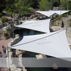 Sonnensegel in Zoo Frankfurt Zoo-Frankfurt Rollbare-Sonnensegel für Robben und Seebären