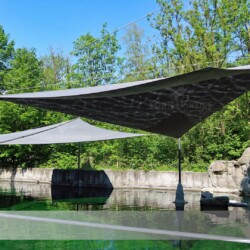 Highend Sonnensegel in Zoo München Highend Sonnensegel in Zoo Hellabrunn München über Robbengehege