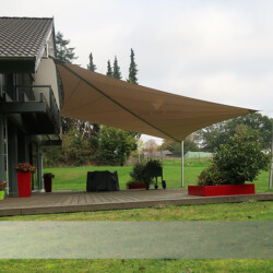 Elektrisches Sonnensegel SunFurl RE Elektrisches Sonnensegel SunFurl mit Montage am Dachüberstand