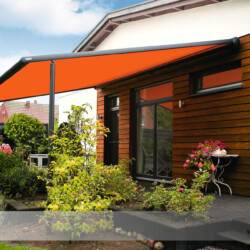 Pergola-Markise markilux Pergola-Markise markilux / Gestell anthrazit / Tuch orange